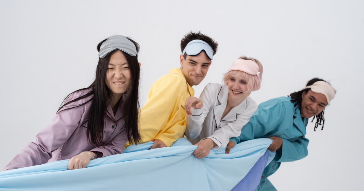 Group of young adults dealing with anxiety and poor sleep caused by inflammation | Sip2Sleep®