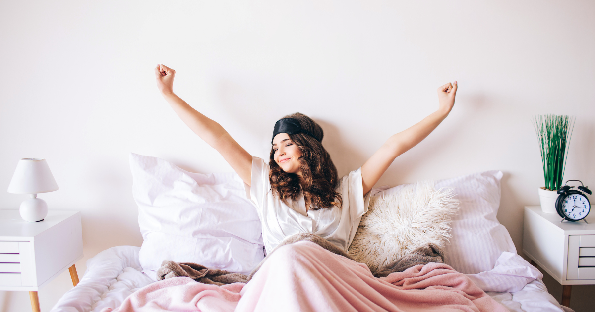 Women, wake up refresh after taking Sip2Sleep®