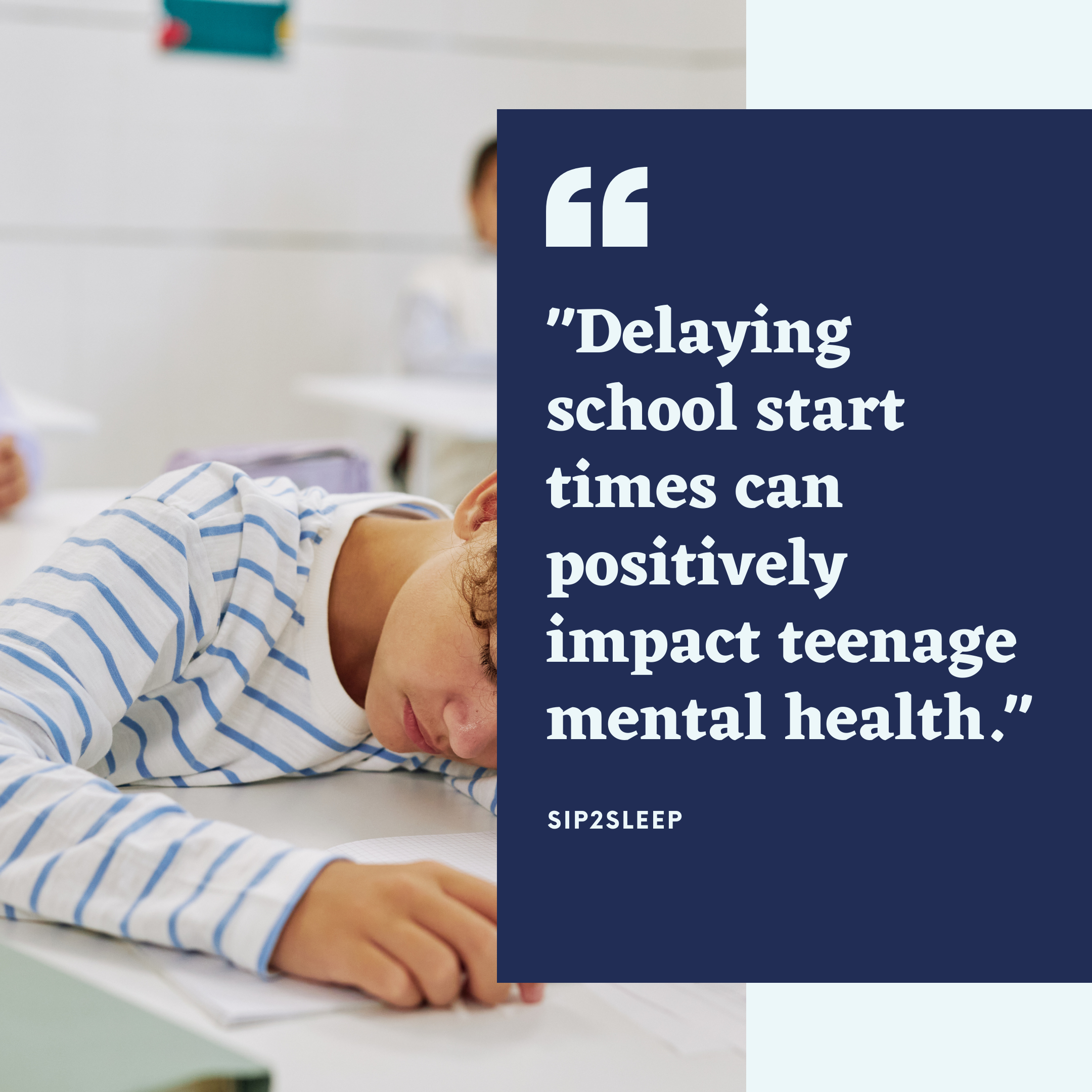 Delayed School Start Times May Help Depression | Sip2Sleep®