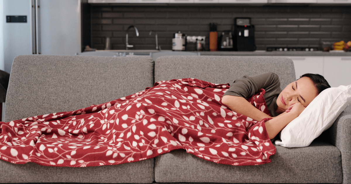 Women Sleeping on Sofa | Sip2Sleep®